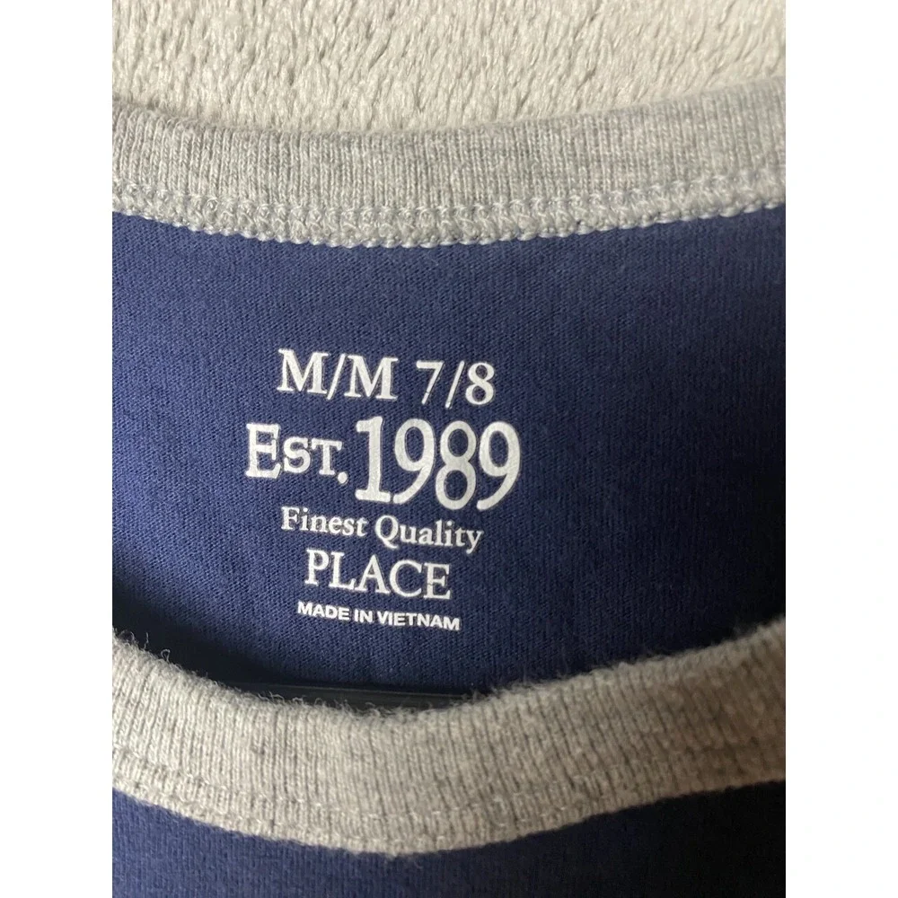 The Children's Place Boys M 7/8 Tank Top Navy Basketball Graphic